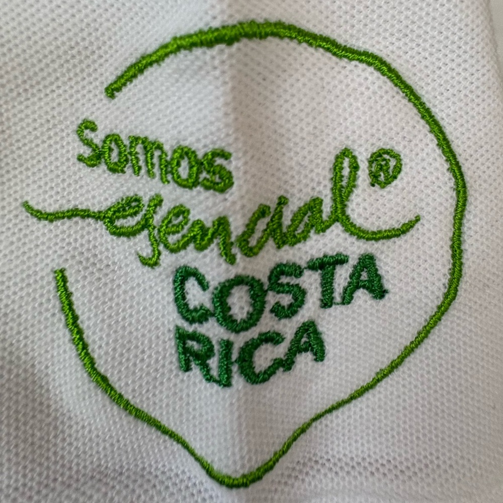 From Costa Rica, Men’s Laguna Lodge Tortuguero, Frog Embroidered Polo Shirt - Picture 8 of 12